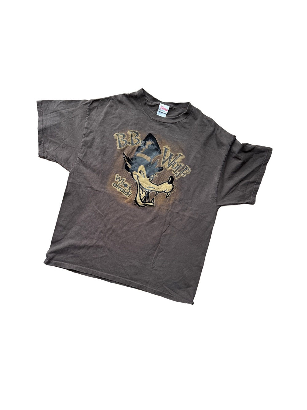 Disney BB Wolf Graphic Tee - Charcoal